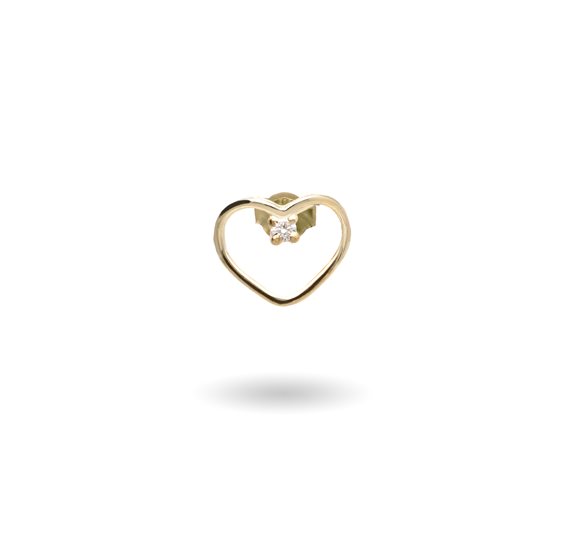 Single earring Rubinia Woman in Yellow Gold OR62GBT - OR62GBT